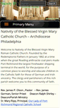 Mobile Screenshot of nativitybvmphila.org